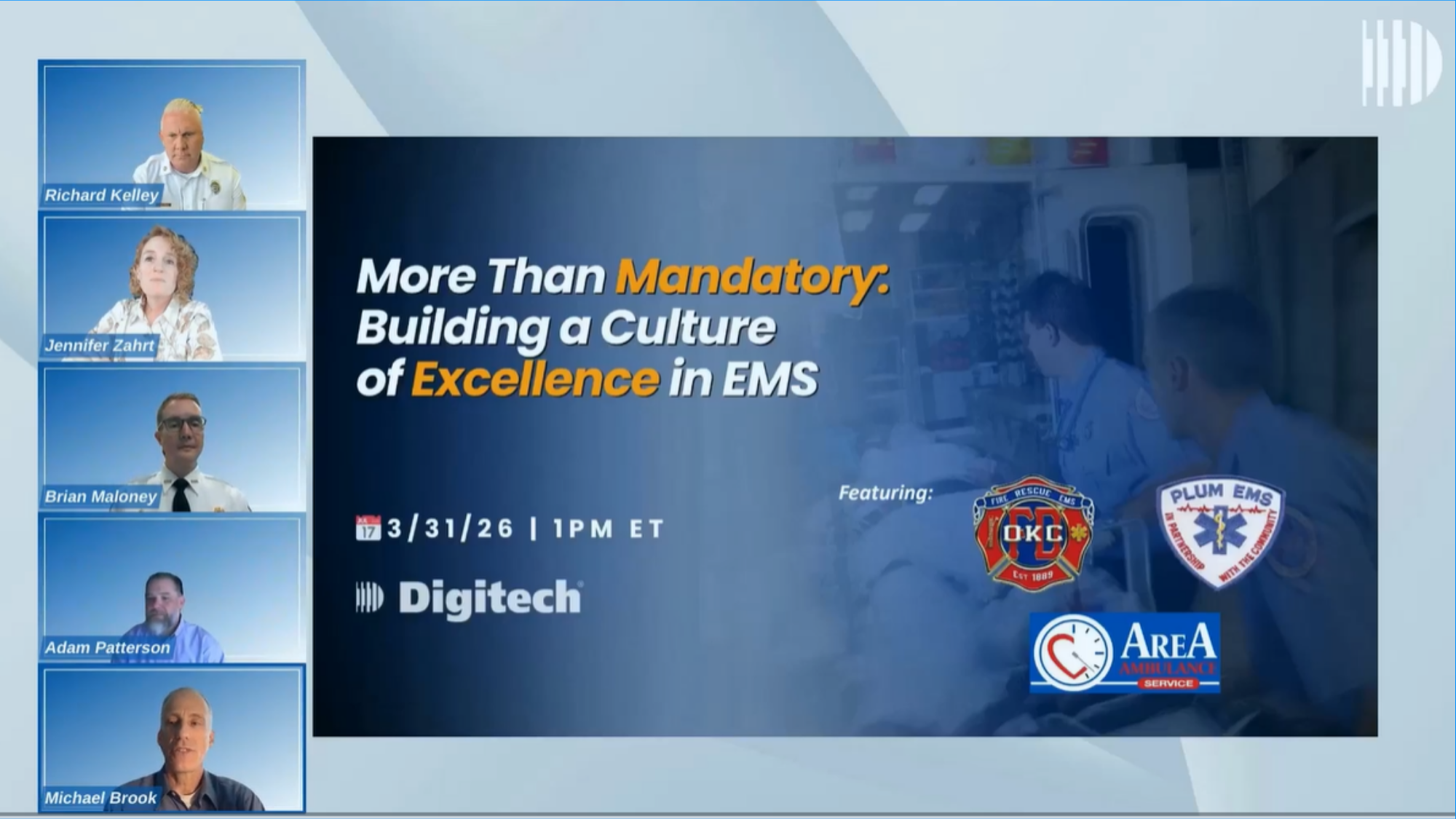 Webinar recap building EMS Culture